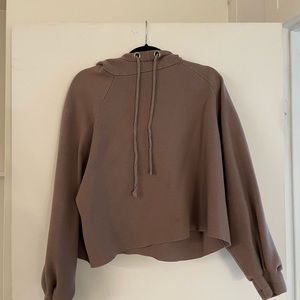 Brown zara hooded sweater